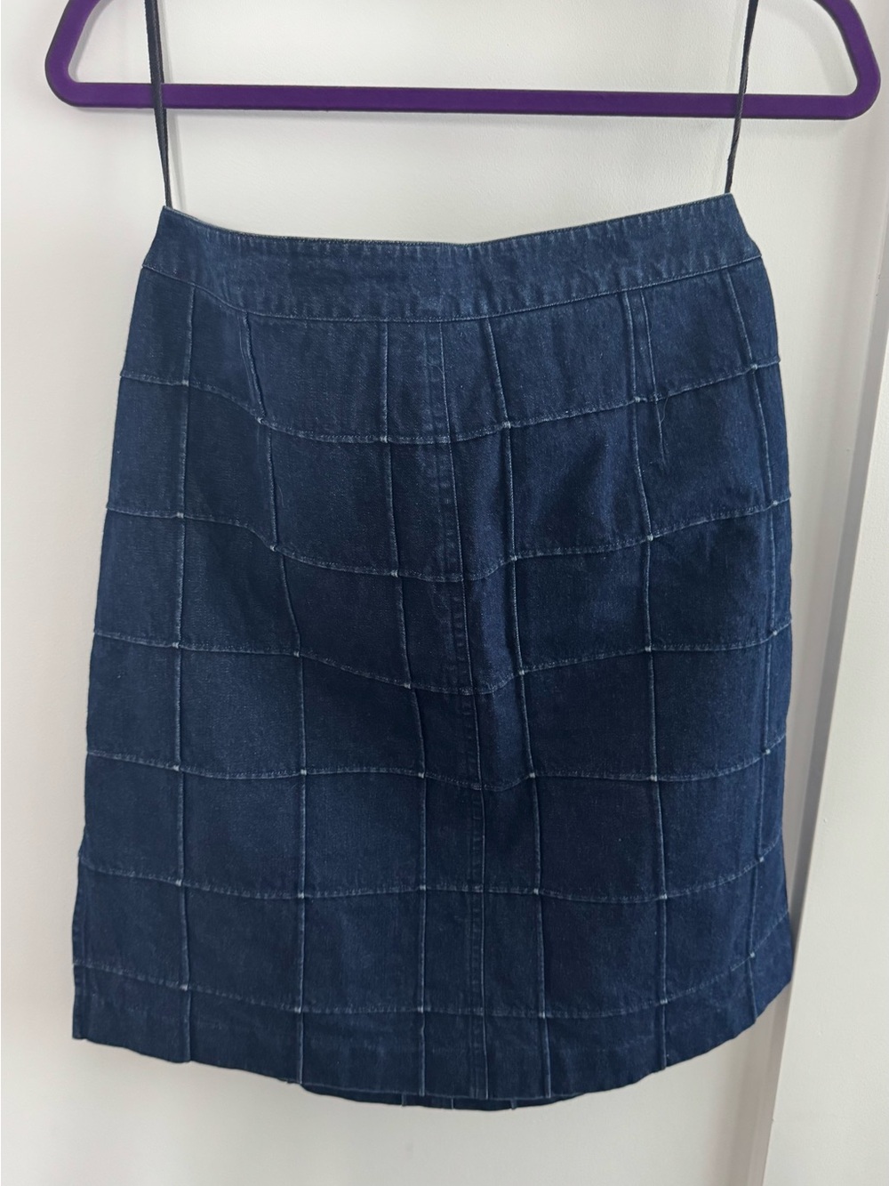 Ralph Lauren Navy Patchwork Denim Mini Skirt - Picture 4 of 4